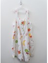 romper blanco lino con frutas