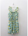 enterizo celeste con limones