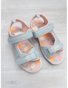zapatillas celestes de lilo and stich