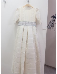 vestido primera comunión, cinton celeste