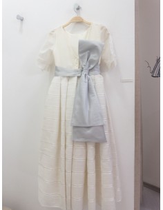 vestido primera comunión, cinton celeste 2