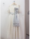 vestido primera comunión, cinton celeste