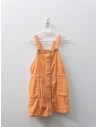vestido naranja tela pana