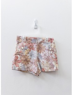 set flores cafes con amarillas short y blusa 2