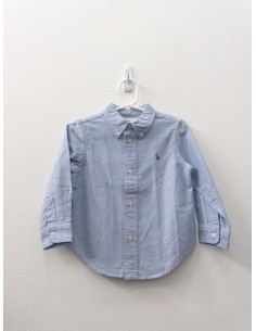 camisa manga larga celeste