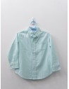 camisa manga larga turquesa