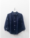 camisa manga larga azul
