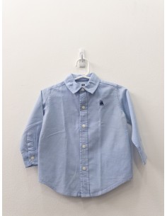 camisa manga larga celeste