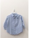 camisa manga larga celeste
