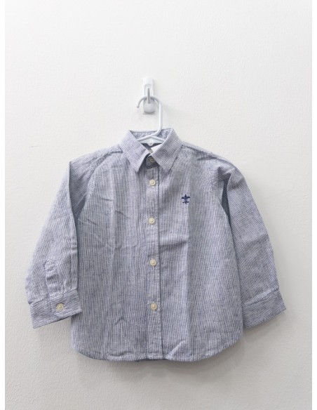 camisa rayas azules y blancas