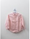 camisa manga larga rosada lino