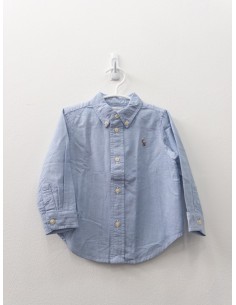 camisa manga larga celeste