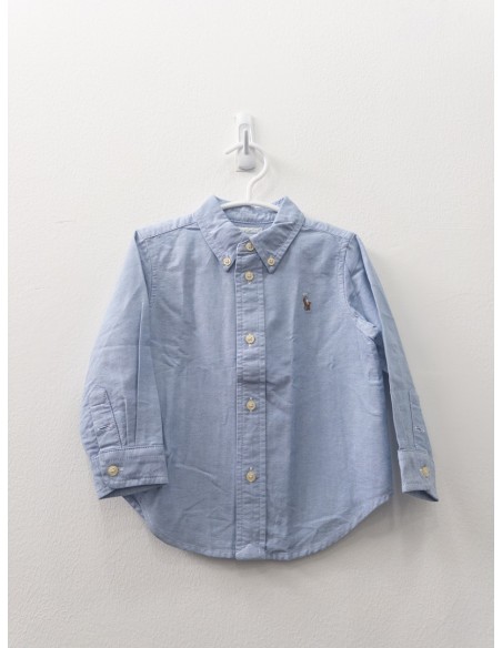 camisa manga larga celeste
