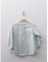 camisa manga larga cuadros menta
