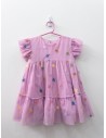 vestido rosado con estrellas
