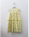 vestido amarillo con dibujos de playa