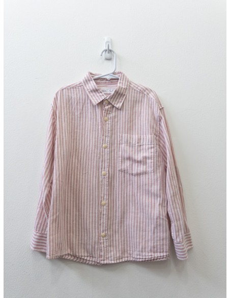 camisa rayas rosadas