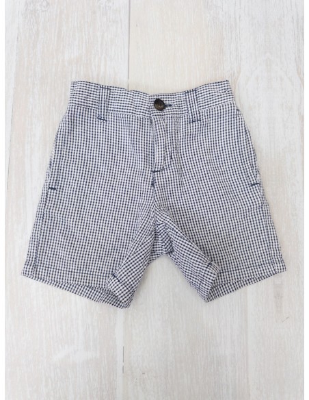 short cuadros azules y blancos