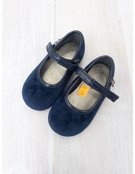 zapatos gamuza azules