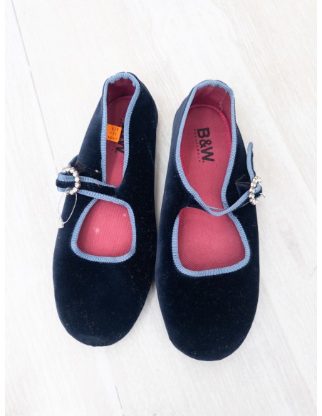 ballerinas gamuza azul oscuro