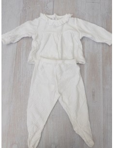 set primera puesta blanca algodon
