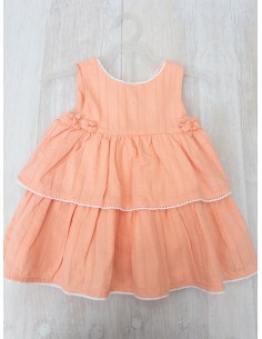 vestido rosado con lacito y calzon