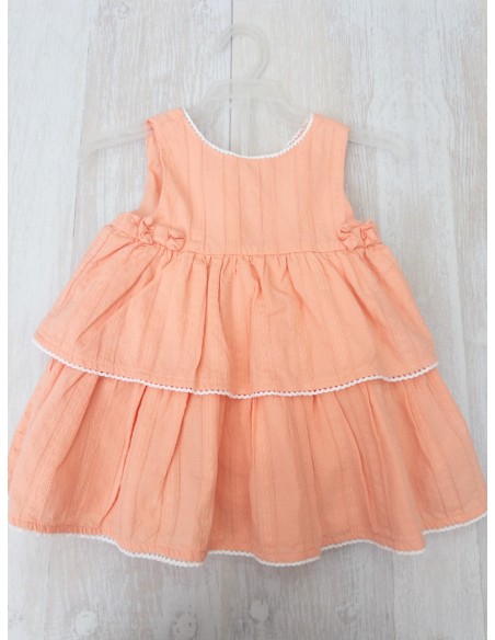 vestido rosado con lacito y calzon