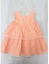 vestido rosado con lacito y calzon