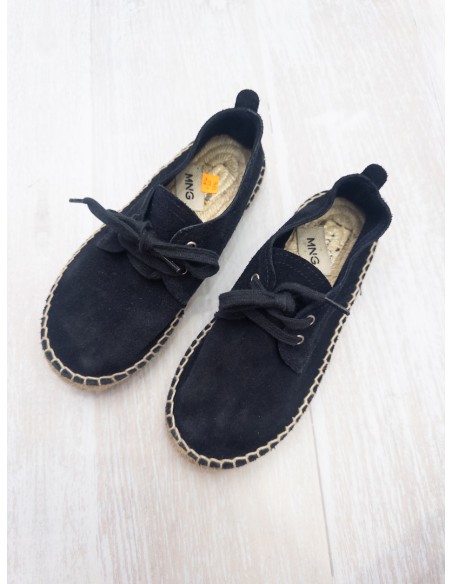 zapatos de gamuza azul oscuro
