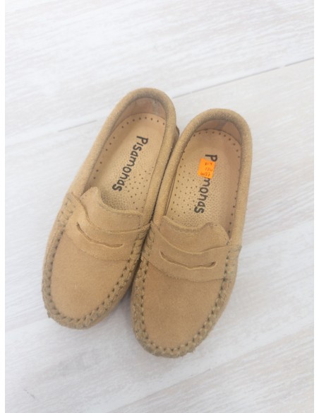 zapatos de lona beige
