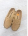 zapatos de lona beige