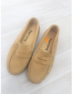 zapatos de lona beige