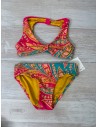 bikini turquesa con rosado