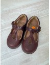 zapatos concho de vino de cuero, raspados