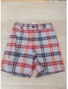 short cuadros rojos y celestes