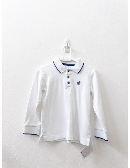 polo blanca manga larga