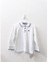 polo blanca manga larga