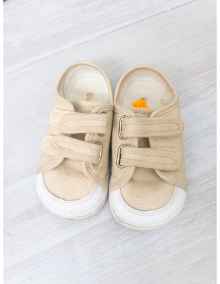 sneakers lona beige