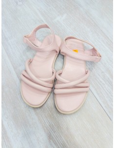 sandalias acolchadas rosadas