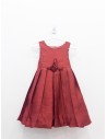 vestido seda rojo con lazo