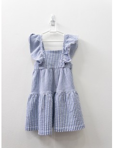 vestido rayas azules y blancas