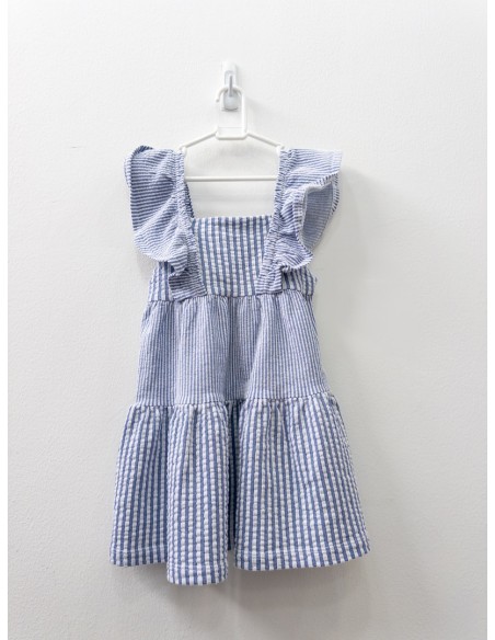 vestido rayas azules y blancas