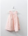 vestido rosado pana