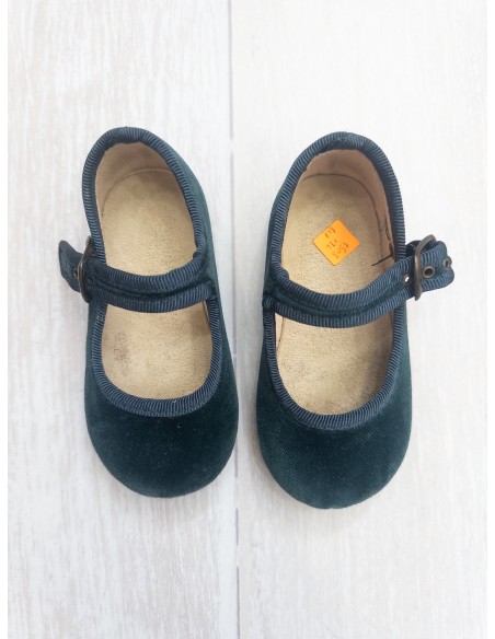 zapatos verde gamuza