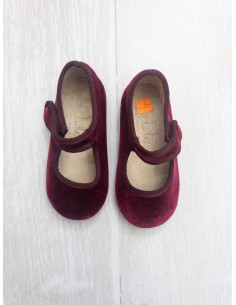 zapatos concho de vino de gamuza