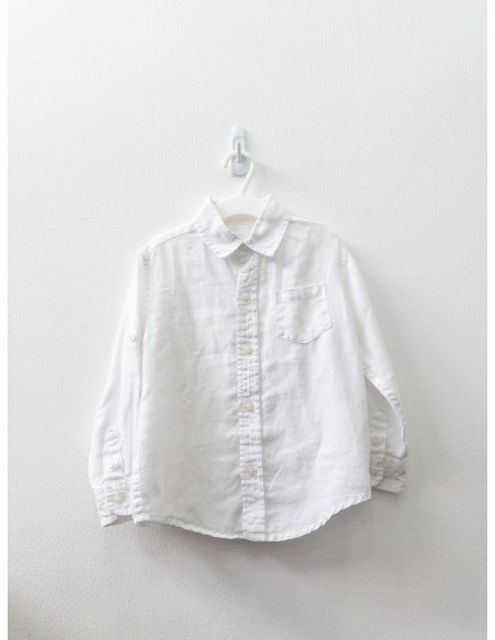camisa blanca de lino