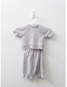 set tejido gris