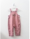 enterizo lindo rosa con caballo bordado, nuevo