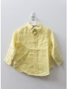 camisa lino amarilla