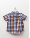 camisa cuadros azules y rojos